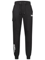 LONSDALE Kelnės 'Tweedmouth' juoda / balta