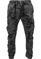 Urban Classics Laisvo stiliaus kelnės ' Camo Cargo Jogging Pants ' pilka