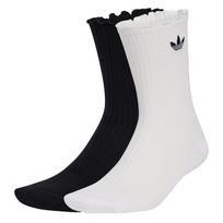 ADIDAS ORIGINALS Kojinės 'ROSES CREW 2 PAIRS' juoda / balta