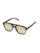 Kapten & Son Akiniai nuo saulės 'Zurich Oversize Dark Tortoise Green' kaštoninė spalva / obuolių spalva / juoda