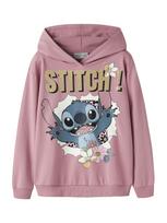 NAME IT Megztinis be užsegimo 'NKFJYNDA STITCH' glaisto spalva / tamsiai mėlyna / purpurinė / balta