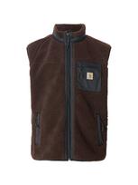 Carhartt WIP Liemenė 'Prentis' šokolado spalva / juoda