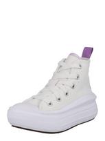 CONVERSE Sportbačiai 'Chuck Taylor All Star Move Platform' levandų spalva / balta