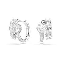 Swarovski Auskarai 'MATRIX' sidabrinė / skaidri spalva