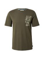 SCOTCH & SODA Marškinėliai šviesiai geltona / alyvuogių spalva