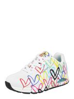 SKECHERS Sportbačiai be auliuko 'UNO-SPREAD THE LOVE' turkio spalva / rožinė / juoda / balta