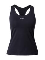 NIKE Sportiniai marškinėliai be rankovių 'SWOOSH' juoda / balta