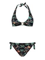 Shiwi Bikinis 'Caro' žalia / nefrito spalva / oranžinė / juoda