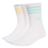 ADIDAS ORIGINALS Kojinės '3-Stripes Crew 3 Pairs' kario spalva / mėtų spalva / rožių spalva / balta