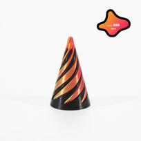 3D spausdintas spiralinio kūgio žaislas Neįmanomos piramidės perėjimas Skulptūra Praėjimas per piramidę žaislas Mini sūkurinė sriegio iliuzija 1PCS