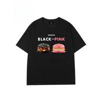 Summer Fashion Heavyweight Retro Men's Burger 100% Cotton Printed Round Neck High Quality Casual Fitness Street T-shirt S juoda