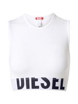 DIESEL Palaidinė be rankovių 'ADA-D-POP' juoda / balta