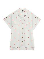 VERO MODA Palaidinė 'VMBUMPY' tamsiai raudona / balta