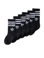 ADIDAS ORIGINALS Kojinės '3 Stripes Crew Socks 6 Pairs' juoda / balta