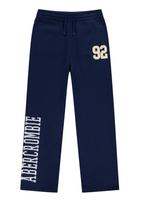 Abercrombie & Fitch Kelnės 'BENCHWARMER' tamsiai mėlyna / šviesiai oranžinė / balta