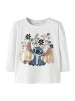 NAME IT Marškinėliai 'NMFJINA STITCH' safyro / auksas / rausvai raudona / balta