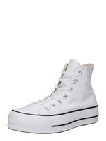 CONVERSE Sportbačiai su auliuku 'Chuck TayIor All Star Lift Platform' juoda / balta