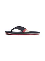 TOMMY HILFIGER Šlepetės per pirštą tamsiai mėlyna / raudona / balta