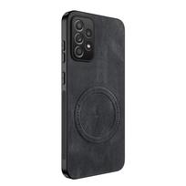 Naujo stiliaus magnetinis odinis matinis telefono dėklas, skirtas Samsung Galaxy A52 A52S A53 A54 A55 A56, atsparus smūgiams buferis, minkštas dangtelis A55 korpusas Galaxy A52s 5G juoda