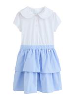 Next Suknelė 'Gingham School Tiered Rara' šviesiai mėlyna / balta