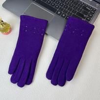 Men's Winter Cycling Fleece-Lined Cotton Gloves: Touchscreen-Enabled, Thick, Warm, Windproof, Non-Slip. One Size gray