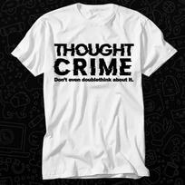 Thought Crime 1984 Cult Movie George Orwell Animal Farm T Shirt 457 4XL white