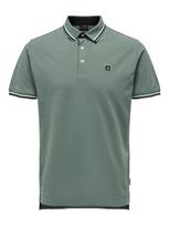 Only & Sons Marškinėliai 'ONSFletcher' nefrito spalva / juoda / balta