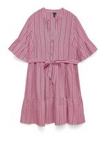 VERO MODA Palaidinės tipo suknelė 'VMElena' rožinė / rožių spalva / balta