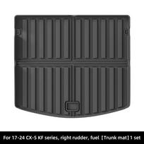 Custom-Fit TPE Floor Mats: Waterproof & Dirt-Resistant for 2017-2024 Mazda CX-5 KF Series gray