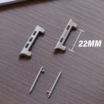 Titanium Connector Adapter for Apple Watch Ultra2 Series 10 9 8 7 6 5 4 SE 22mm Width Connector for Iwatch 49mm 46mm 45mm 44mm gray