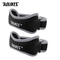 Aolikes 1Pair Knee Braces Adjustable Patellar Stabilizer Band For Knee Pain Support Basketball Running black