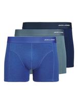 JACK & JONES Boxer trumpikės tamsiai mėlyna / kobalto mėlyna / žalsvai mėlyna