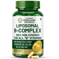 Vlado’s Himalayan Organics Plant-Based Vitamin B Complex 60 Capsules for Energy, Hair, Skin, Nails & Immunity black