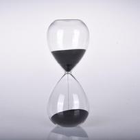 15/30 Minutes Glass Hourglass Timer Waterproof Nordic Glass Droplet Time Hourglass Timer  Gift black-15min