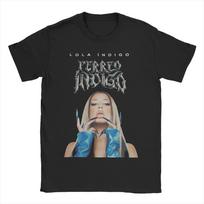 Lola Indigo Tour Prekių T-shirt Vyrams Moterims Humoro T-shirt Vasarinis Dainininko Marškinėliai Trumpomis Rankovėmis Viršutiniai Drabužiai S gray