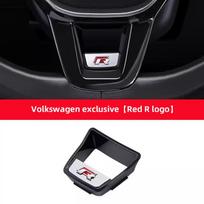 2026 Hot For VOLKSWAGEN VW Car Styling Steering Wheel Emblem Stickers Accessories For VW GTI Polo Golf Passat Tiguan Arteon Toua red