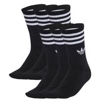ADIDAS ORIGINALS Kojinės '3-Stripes Crew 6 Pairs' juoda / balta