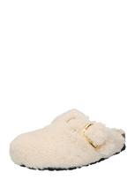 BIRKENSTOCK Naminės šlepetės 'Boston Big Buckle' kremo / auksas