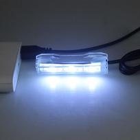 Žuvų akvariumo šviestuvas Plastikinis Mažas akvariumo augalų šviestuvas USB LED Darbalaukio žuvų akvariumo lempa Akvariumo kraštovaizdžio dekoratyvinis „Pasidaryk pats“ lempos priedas white