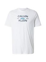 Calvin Klein Jeans Marškinėliai 'Logo Graphic' safyro / šviesiai mėlyna / balta