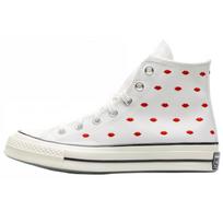 Chuck 70 Converse Embroidered Lips High 'Love Me - Vintage White' A01601C 36