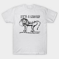Asian Size Men Print T-shirt It_S-A-Liger-Napoleon-Dynamite No-Cut Heat Transfer Print Cotton Tshirt 2XL balta