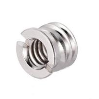 Camera Tripod Head Adapter Screw: 1/4 to 3/8 Conversion Nut for Slider Interface white