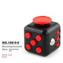 Solid Color Fidget Decompression Dice for Release Stress Autism Anxiety Relieve Adult Kids Stress Relief Anti-Stress Fingertip black