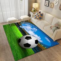 3D Futbolo Spaudos Grindų Kilimėliai Kilimai Svetainei Futbolo Laukas Plotinis Kilimas Vaikų Miegamojo Vonios Kilimėliai Neslystantis Namų Kilimėlis Kilimai 40x60cm 16x24 inch white