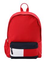 TOMMY HILFIGER Kuprinė 'Essential' tamsiai mėlyna / raudona / balta