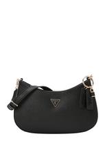 GUESS Rankinė 'NOELLE II TOP ZIP SHOULDER BAG' juoda