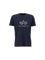 ALPHA INDUSTRIES Marškinėliai tamsiai mėlyna / bazalto pilka