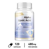 Alpha Lipoic Acid Dietary Supplement, Contains Alpha Lipoic Acid Extract, Daily Support, Nutritional Supplementation 120*1 white