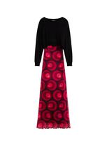 Desigual Suknelė raudona / juoda